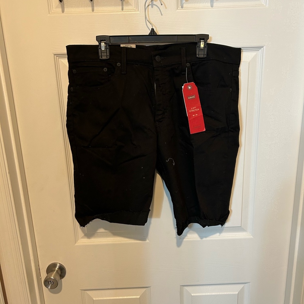 Levi's Black Denim Shorts